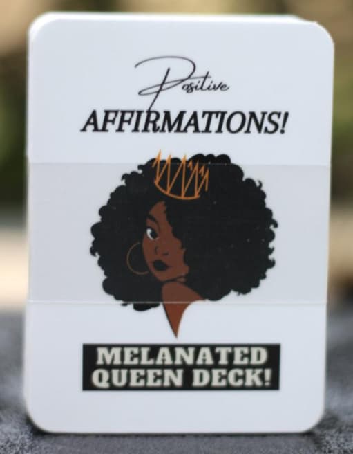 Melanated Queen Affirmation Card Deck