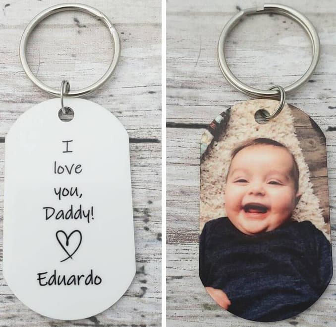 I Love You Daddy Keychain Gift For Dad